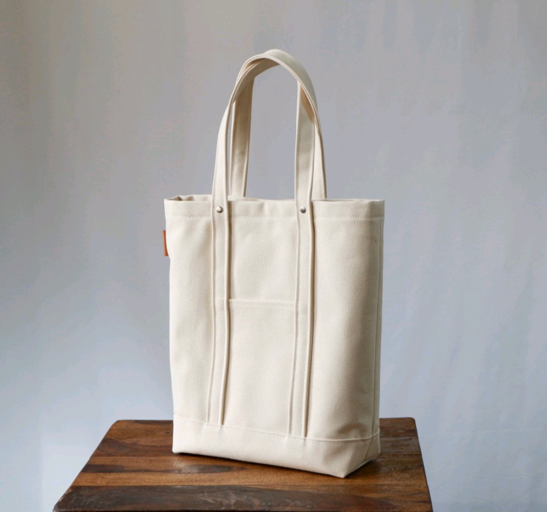 A4縦型トート | 生成り | 倉敷帆布